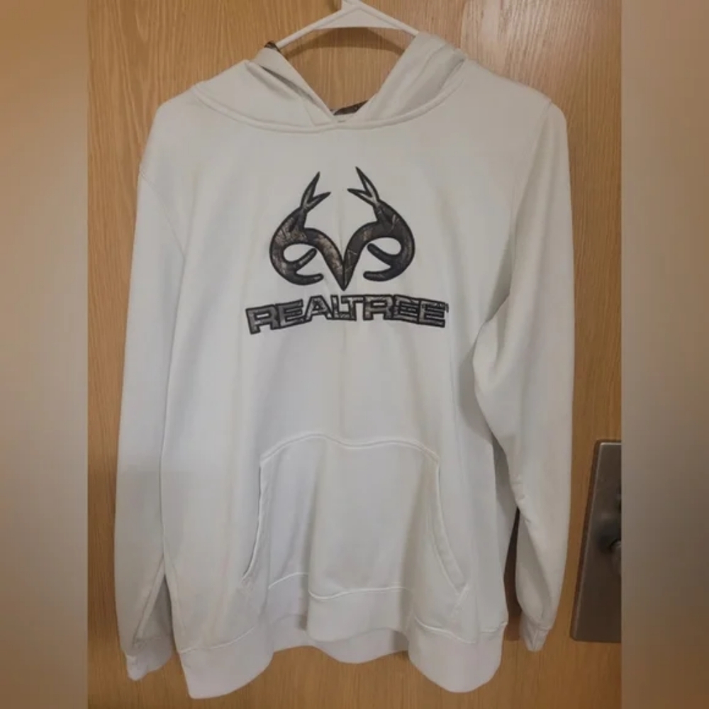 Realtree White Hoodie Size Large